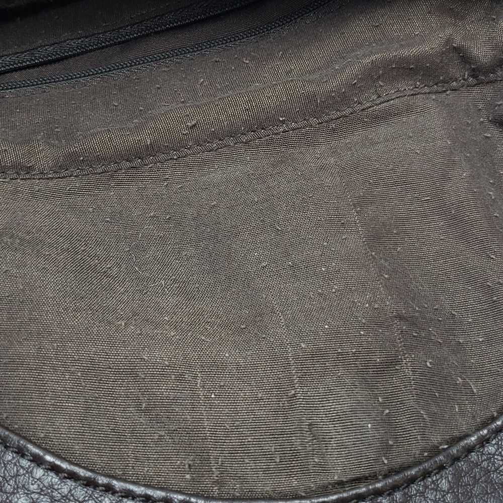 The Sak Deena Leather Crossbody Hobo Bag Foldover Multi Texture Shimmer - Picture 16 of 16